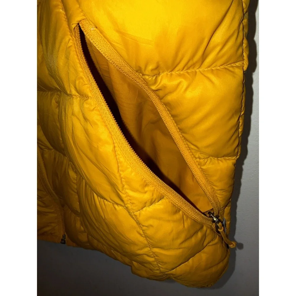 REI Co-op 650 Down Vest 2.0‎ Mens Small  Yellow Packable Puffer Lightweight